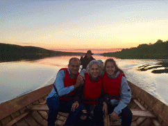 Finnland Mitternachtsonne Bootsfahrt