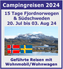 Geführte Campingreise Norwegen und Südschweden